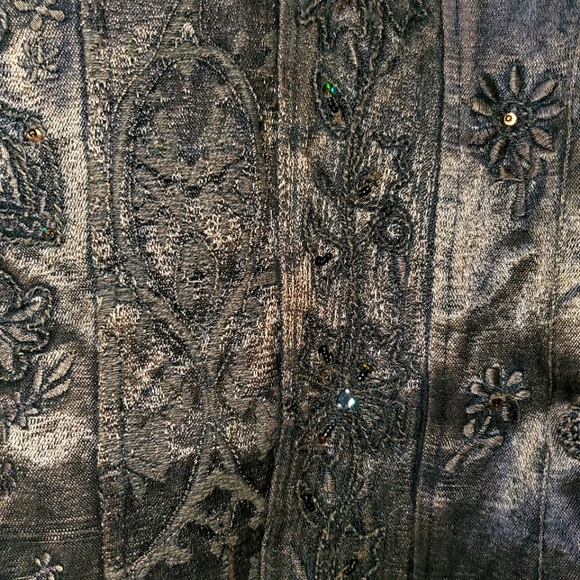 Flashback Womens vintage Embroidered Blazer L - Picture 8 of 13